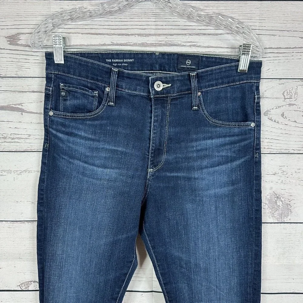 AG Adriano Goldschmied Jeans Womens Size 29 Blue Farrah High Rise Skinny Stretch - Picture 2 of 16